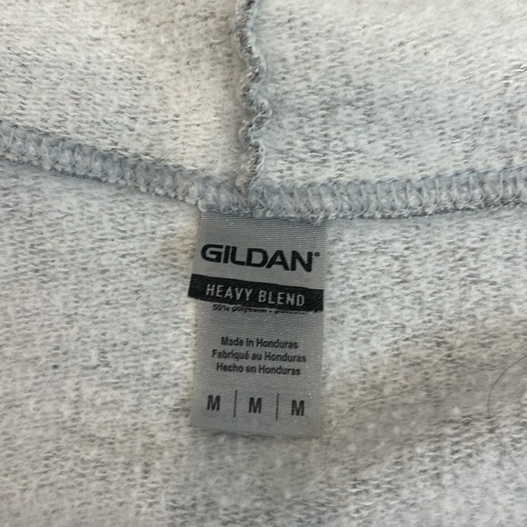 Gildan Grey Full Zip Hooded Sweatshirt - Picture 4 of 4